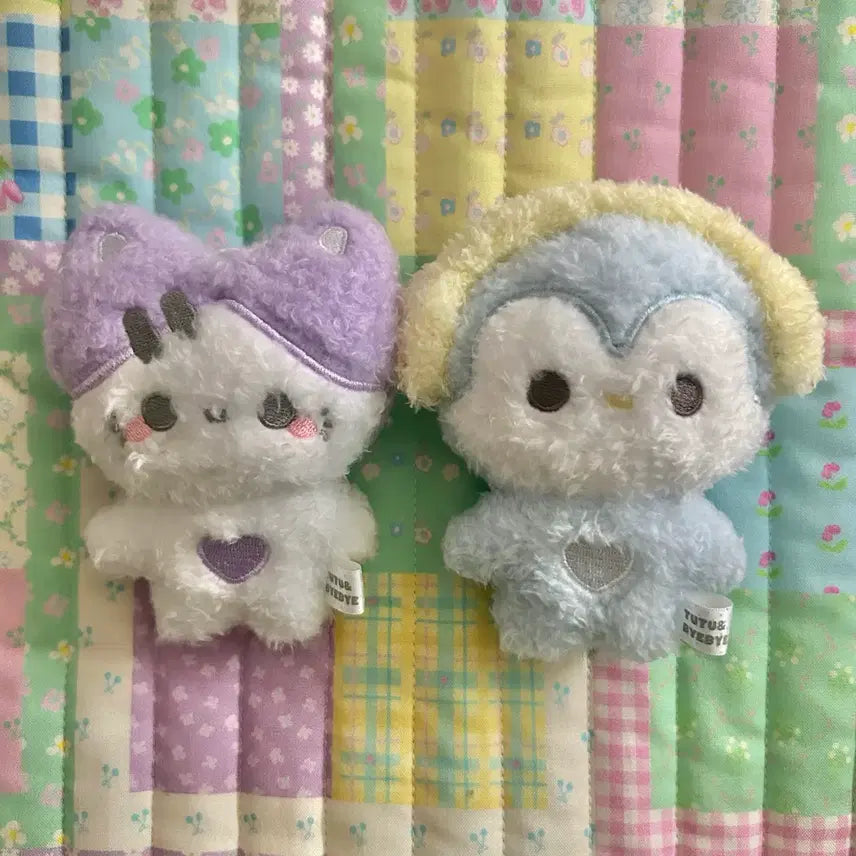 [BUNJANG] TUTU&amp;BYEBYE Cat Penguin Plush Bundle Set / TUTU&amp;BYEBYE 고양이 펭귄 인형 일괄