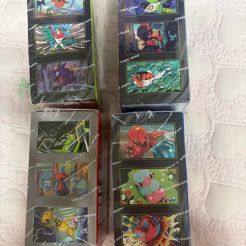 [BUNJANG] Pokemon Trading Cards Bundle Set (4 Sealed) / 포켓몬카드 미개봉 4개 일괄