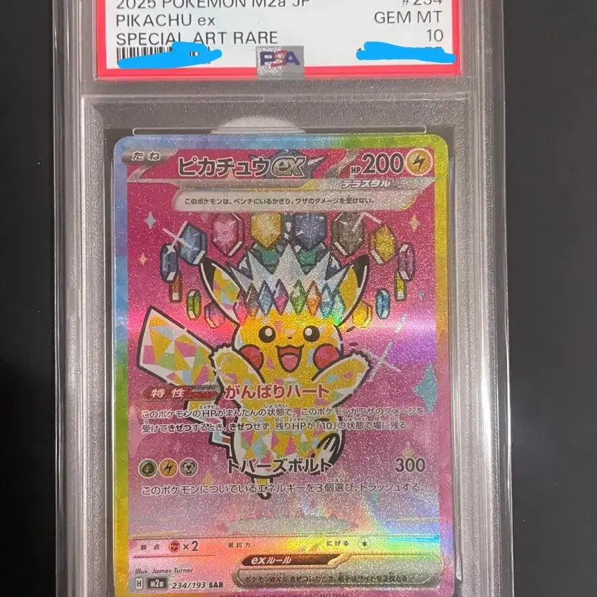 [BUNJANG] Japanese Pikachu ex Special Art Rare PSA 10 Gem Mint Card / 일판 피카츄 ex 스페셜 아트 레어 PSA 10