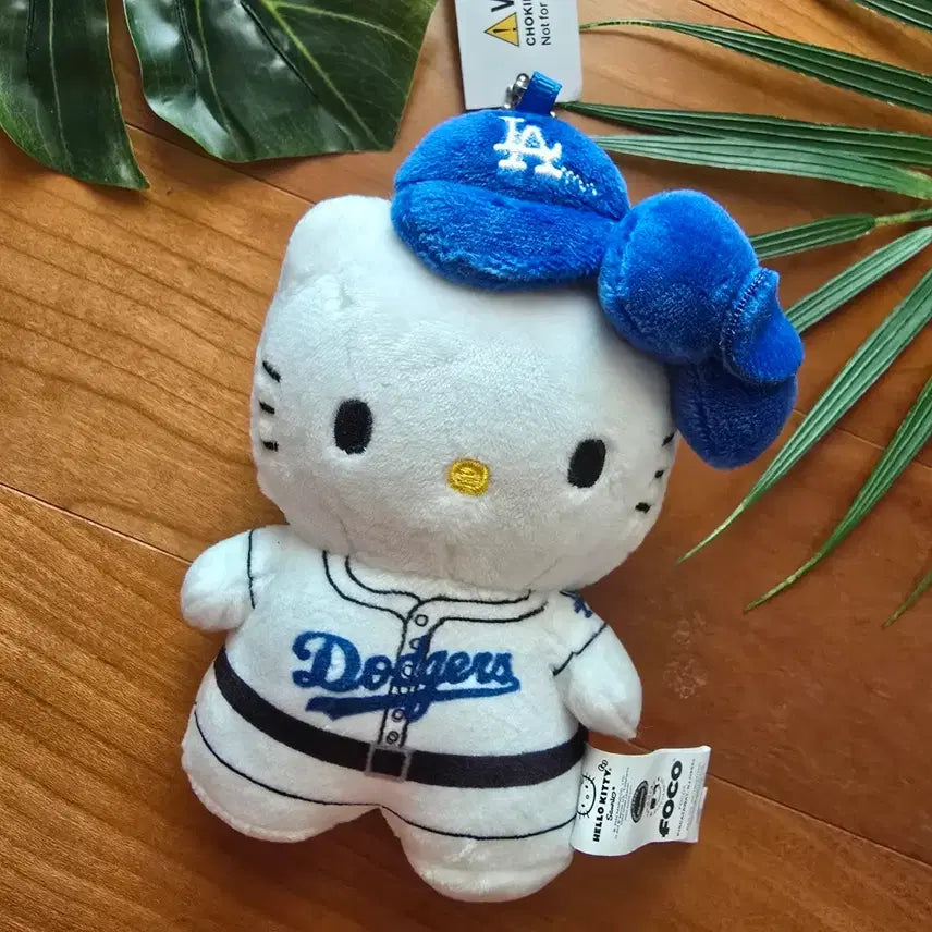 [BUNJANG] Hello Kitty Dodgers Uniform Keyring Holder / (미사용) 헬로키티 다져스 유니폼 키링 키홀더