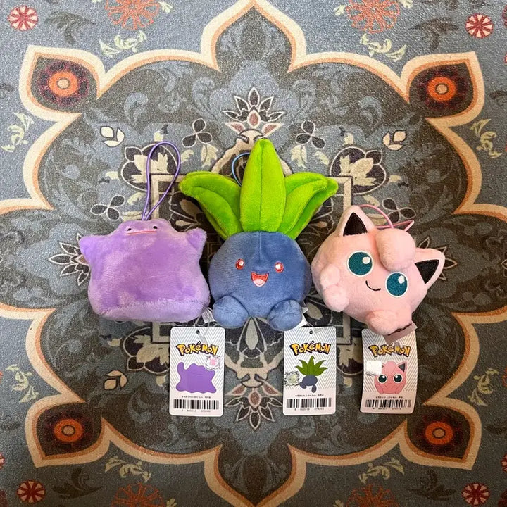 [BUNJANG] Pokemon Squishy Set (9cm) - Bellsprout, Jigglypuff, Ditto / 포켓몬스터_스퀴시 9cm _뚜벅쵸,푸린,메타몽 세트 새상품