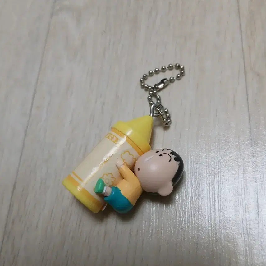 [BUNJANG] Bandai Crayon Shin-chan Mangu "Name Tag" Gacha Figure Keychain / 반다이 짱구 크레파스 이름표 맹구 키링 가챠 피규어