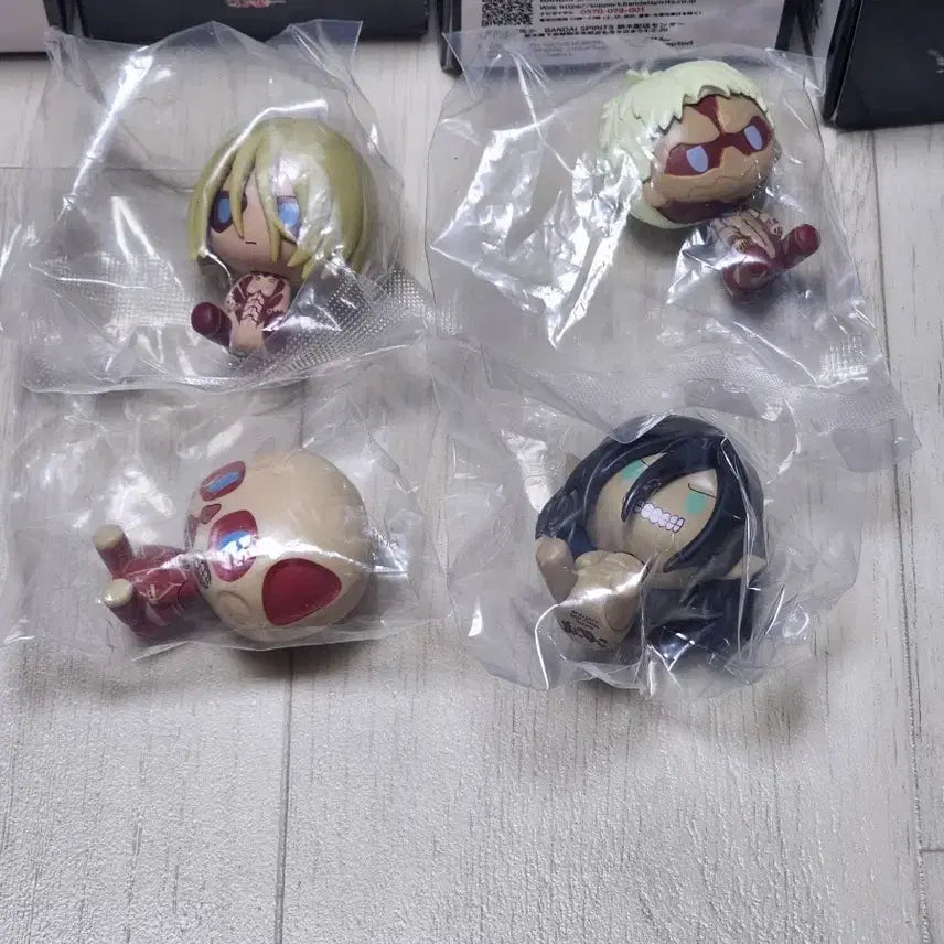 [BUNJANG] Attack on Titan Ichiban Kuji Chokonoko Giants Set / 제일복권 진격의거인 각자의결의 I상 초코노코  거인4종 일괄