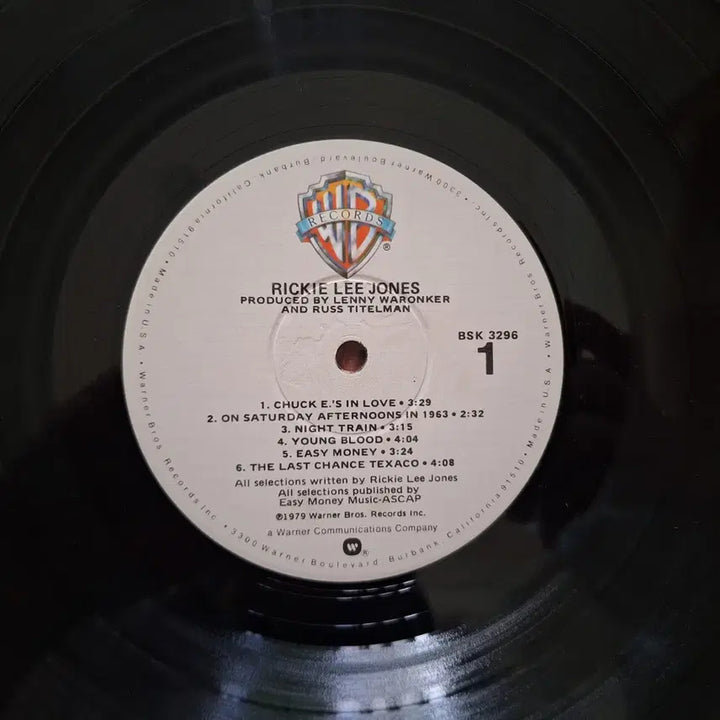 [BUNJANG] Rickie Lee Jones 1979 US Press LP Vinyl Record / 미국반/Rickie Lee Jones LP