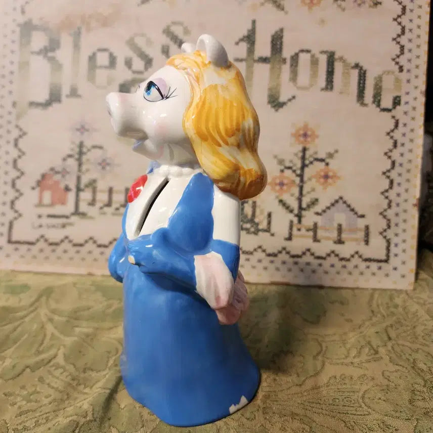 [BUNJANG] Portuguese Hand-Painted Ceramic Piggy Bank 20.4cm / 포르투갈 도자기 저금통 핸드 페인티드 높이20.4cm