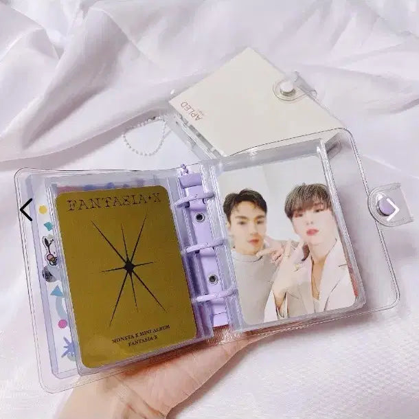 [BUNJANG] AP.L.D 3-Ring Binder Glitter Purple (Set of 4) / 에이플디 3공 포토카드 바인더 콜북 속지 글리터 퍼플