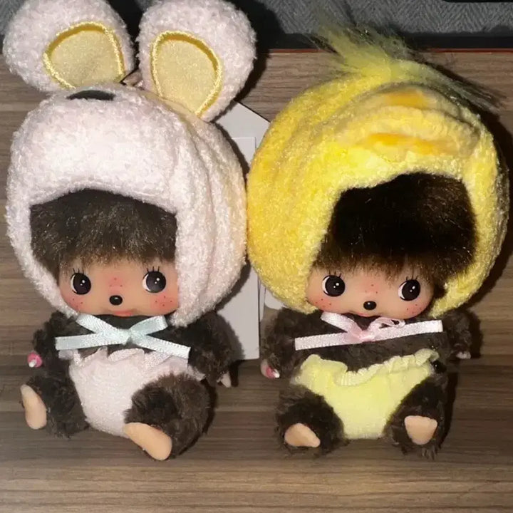 [BUNJANG] Monchhichi Rabbit Chick Baby Set / 동물몬치치) 토끼 병아리 베베치치 세트
