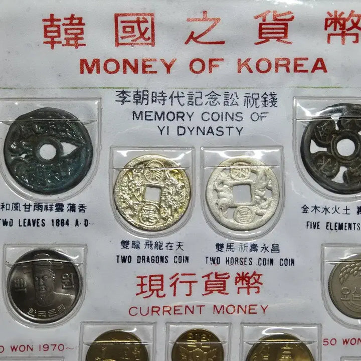 [BUNJANG] 1970s Korean Currency Set with Coins / 1970년대 한국현행화폐 세트 동전 기념주화 주화