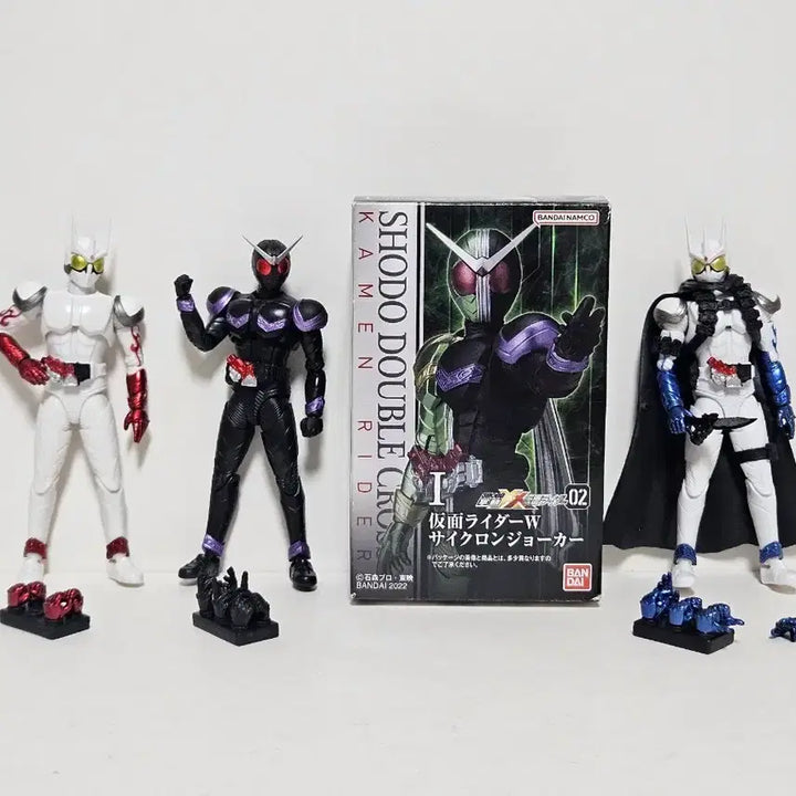 [BUNJANG] Bandai SHODO XX Kamen Rider Double CycloneJoker, Eternal, etc. Set of 4 Mini Action Figures / 가격인하X,8월까지 판매,일괄)반다이 쇼도 SHODO XX 가면라이더 더블 W사이클론조커,이터널 등 4종 미니액션피규어
