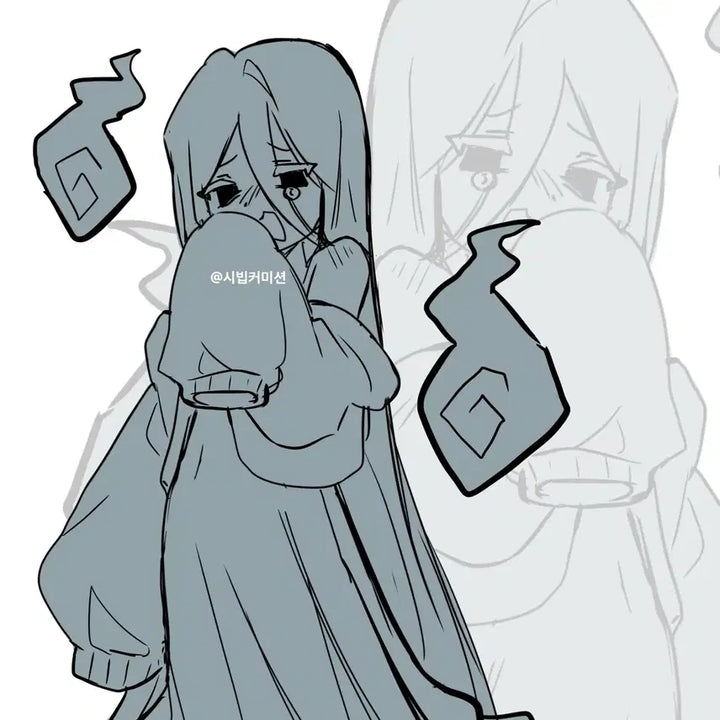 [BUNJANG] Bishojo (Beautiful Girl) Single-Color Illustration Commission (Half-Body) / 미소녀 단색 일러스트 커미션