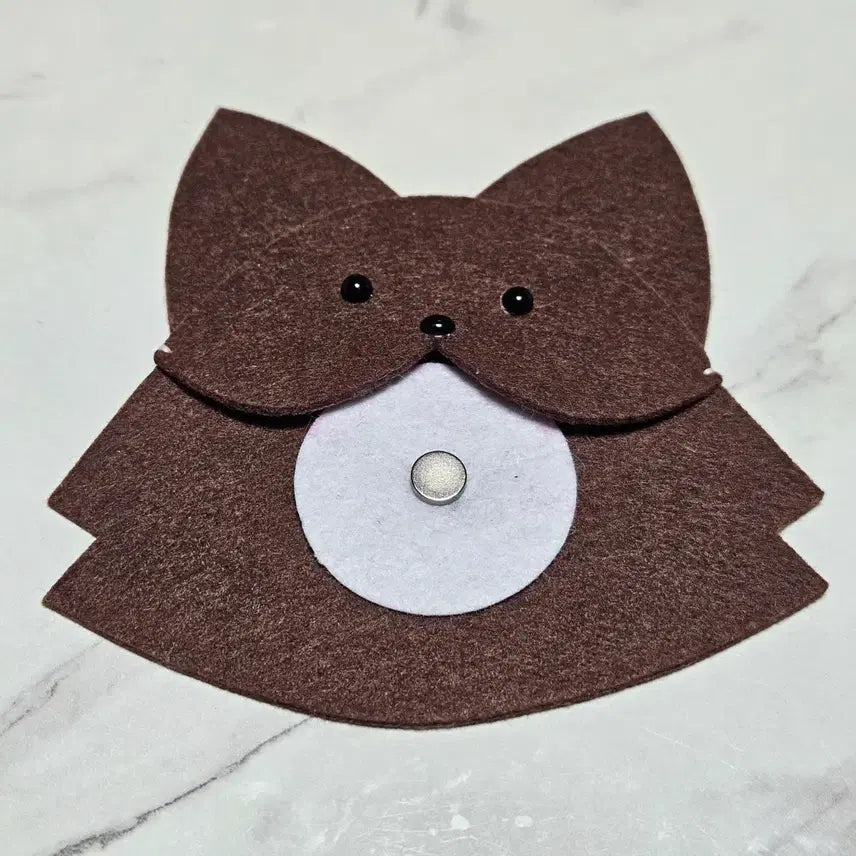 [BUNJANG] Handmade Furry Animal Felt Ita Bag Can Badge Cover / 수제 주문제작 핸드메이드 이타백 퍼리 동물 펠트 캔뱃지 커버