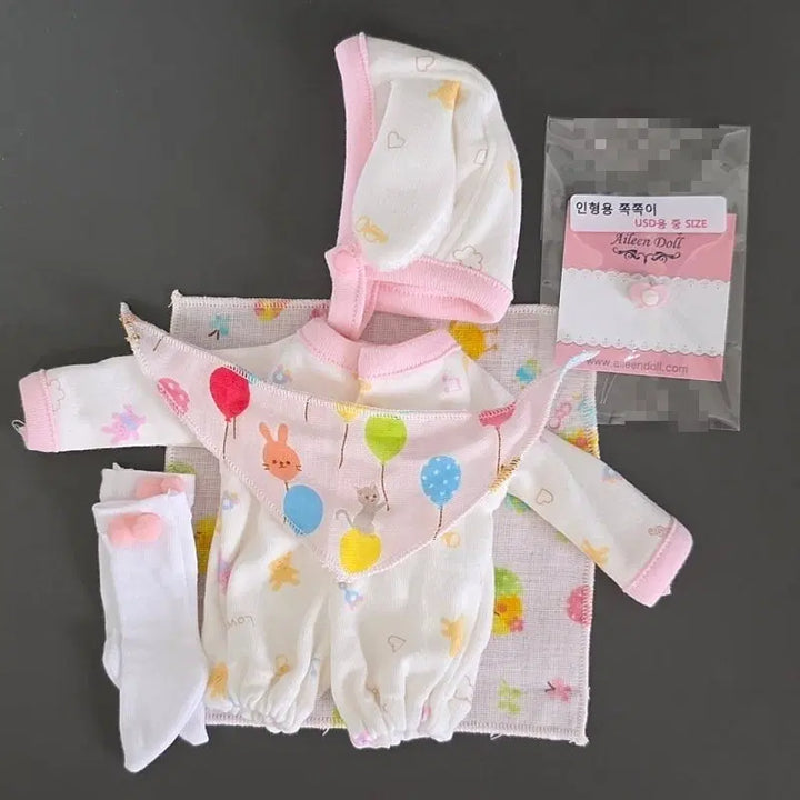[BUNJANG] Chicabi Sweet Kitty &amp; Aileen Doll Jumpsuit Bundle Set / usd 의상 일괄 치카비 스위트 키티, aileen doll 우주복