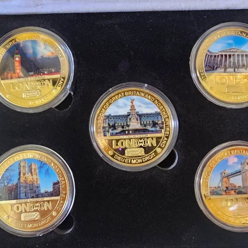 [BUNJANG] London Souvenir Medals 5-Piece Set / 런던 기념 메달 5종 세트