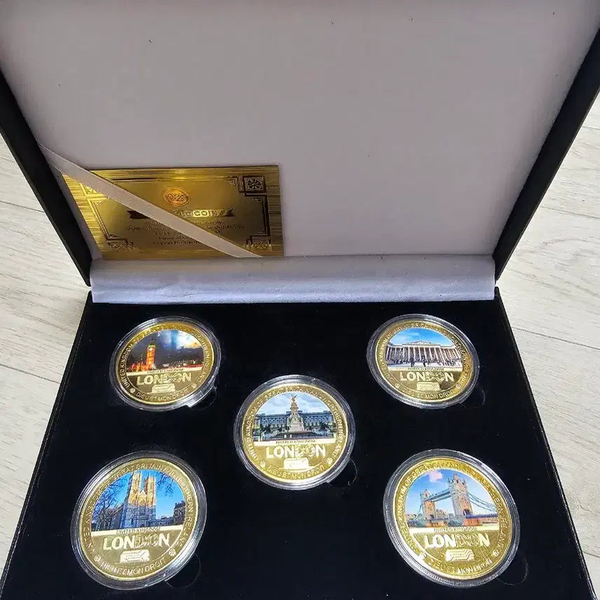 [BUNJANG] London Souvenir Medals 5-Piece Set / 런던 기념 메달 5종 세트