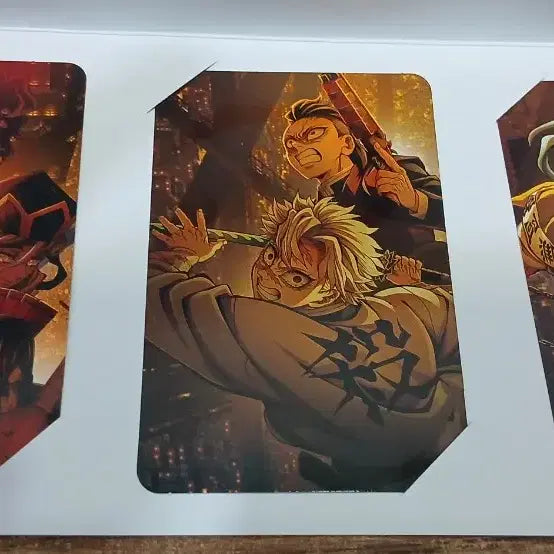 [BUNJANG] Demon Slayer: Kimetsu no Yaiba Theater Exclusive Merchandise Set (Tanjiro Poster, Kyojuro Badge) / 귀멸의 칼날 영화관특전 굿즈