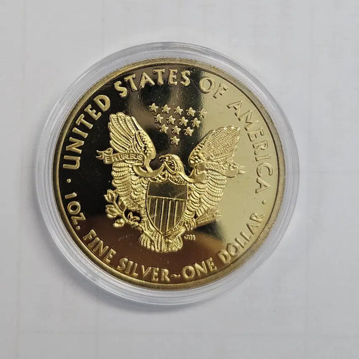 [BUNJANG] Large Golden Coin Medal / [대형동전] 황금색 대형 동전 메달 mw36