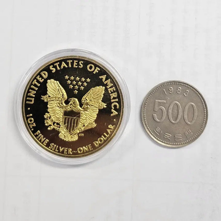 [BUNJANG] Large Golden Coin Medal / [대형동전] 황금색 대형 동전 메달 mw36