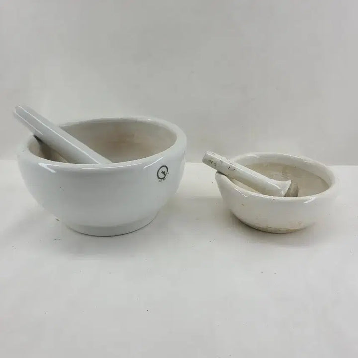 [BUNJANG] Ceramic Mortar and Pestle Set / 도자기 절구공이 세트