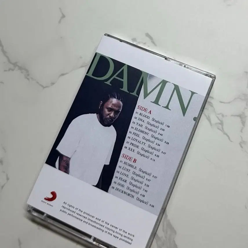 [BUNJANG] Kendrick Lamar DAMN. Limited Edition Cassette Tape / 켄드릭 라마 DAMN. 카세트 테이프
