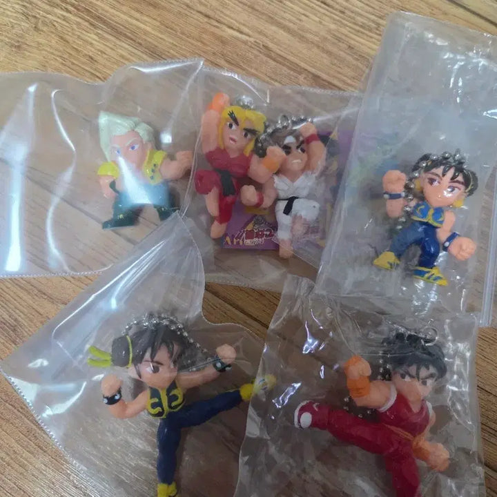 [BUNJANG] Street Fighter Figure Keychain 5-Piece Bundle Set / 스트리트파이터 피규어열쇠고리  5종 일괄