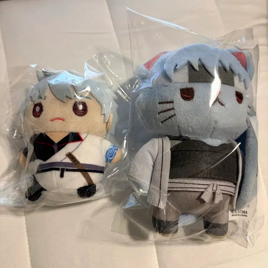 [BUNJANG] Gintoki Mameito Plush &amp; White Night Incarnation Nekonui 2 Type Bundle Set / 은혼 사카타 긴토키 마메메이토 백야차 네코누이 2종 일괄