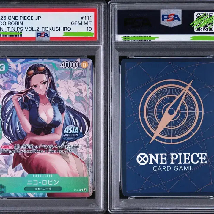 [BUNJANG] One Piece Mini Tin Robin Vol. 2 PSA 10 / 미니 틴 로빈 vol2 PSA10 원피스 카드 틴케이스 로빈
