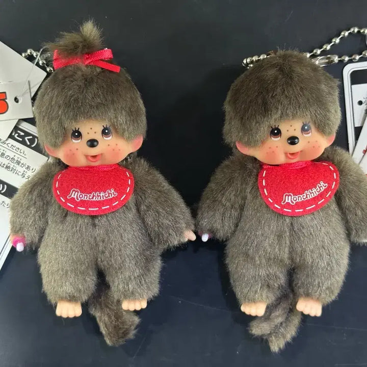 [BUNJANG] Monchhichi Mini Keychain Set (Boy &amp; Girl) / 몬치치 미니 키링 여아, 남아 일괄