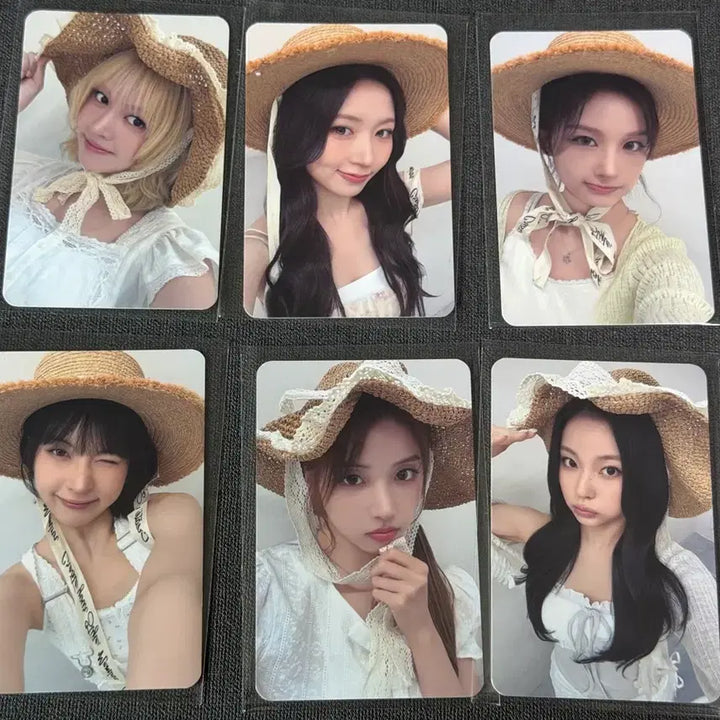 [BUNJANG] NMIXX Straw Hat Photocard Set / 엔믹스 밀짚모자 포카 세트