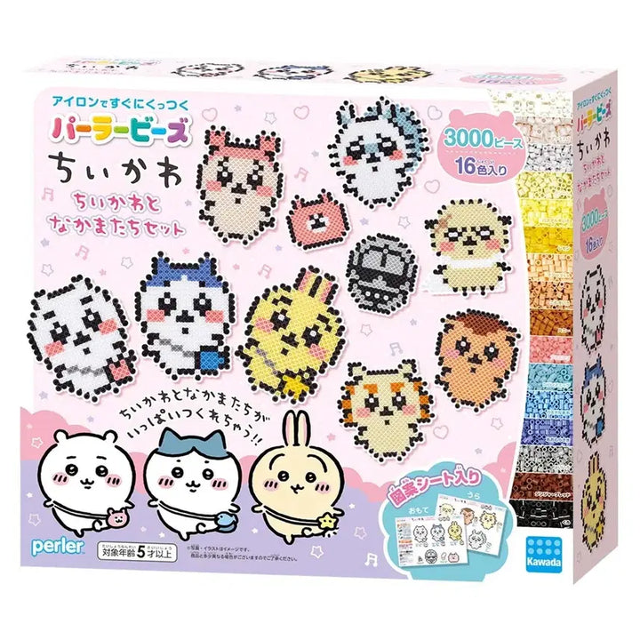 [BUNJANG] Chiikawa and Friends Pearler Beads 3000pcs Set / 치이카와와 친구들 팔러 비즈 3000pcs 세트 파라비즈