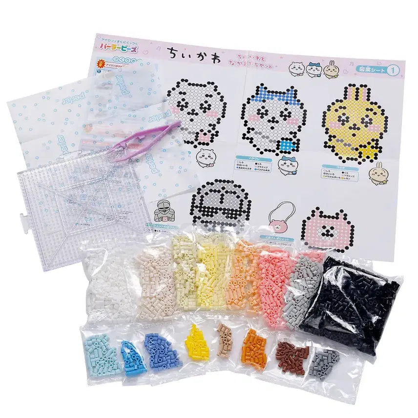 [BUNJANG] Chiikawa and Friends Pearler Beads 3000pcs Set / 치이카와와 친구들 팔러 비즈 3000pcs 세트 파라비즈