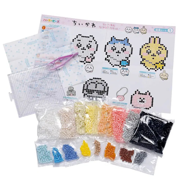 [BUNJANG] Chiikawa and Friends Pearler Beads 3000pcs Set / 치이카와와 친구들 팔러 비즈 3000pcs 세트 파라비즈