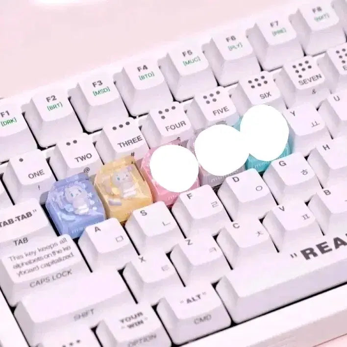 [BUNJANG] PLAVE Mmemimu Keycap Bundle Set / 플레이브 므메미무 키캡 몌무 뫄 므모 일괄 판매합니다