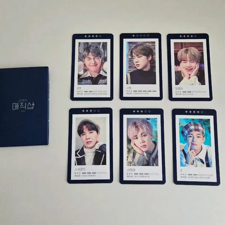 [BUNJANG] BTS Magic Shop Guestbook Photocard Bundle Set (6 pcs) / 매직샵 게스트북 포카 6장 일괄 방탄 bts poca pc