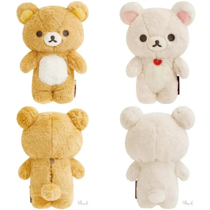 [BUNJANG] San-X Rilakkuma &amp; Korilakkuma Fluffy Doll Set Size S / 산엑스 리락쿠마 코리락쿠마 멋진집 복슬복슬 인형 S사이즈 세트