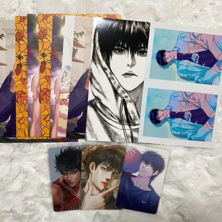 [BUNJANG] Slam Dunk Seo Taewoong Postcard &amp; Photocard Set / 슬램덩크 서태웅 프박 엽서 포카 포토카드 굿즈