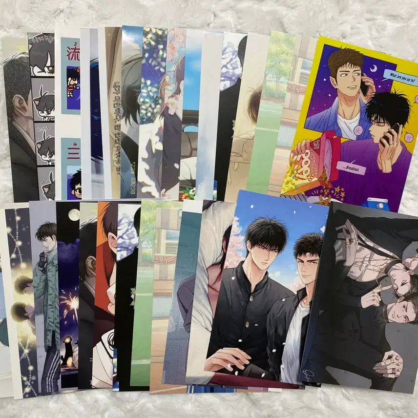 [BUNJANG] Slam Dunk Taewoong &amp; Dae-man Photo Sticker Set / 슬램덩크 태웅대만 프박 엽서 28장 서태웅 정대만 굿즈
