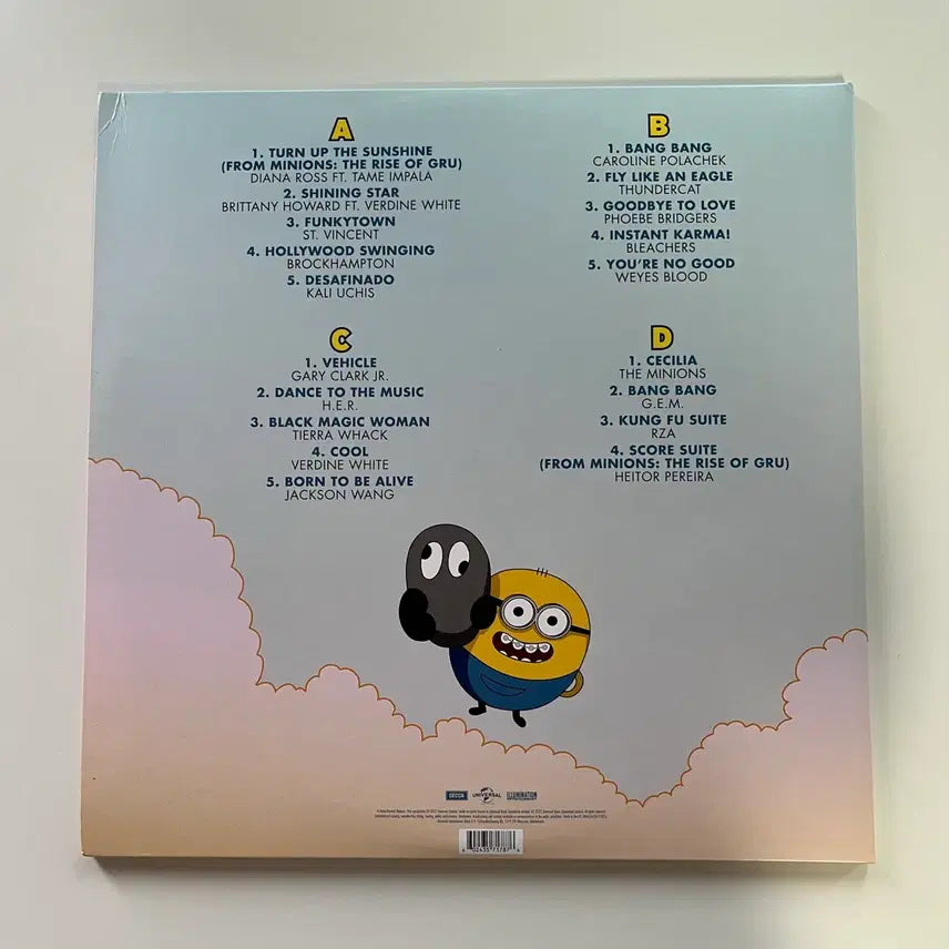 [BUNJANG] Minions: The Rise of Gru Colored LP (Unplayed) / [당일발송] 미니언즈 더 라이즈 오브 그루 컬러 LP (미청음)