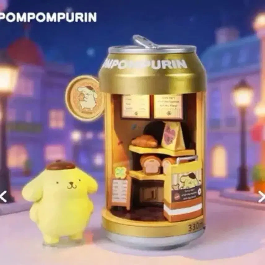 [BUNJANG] Sanrio Pompompurin Soda Can Playset with Figure / 산리오 폼폼푸린 소다캔 새 것