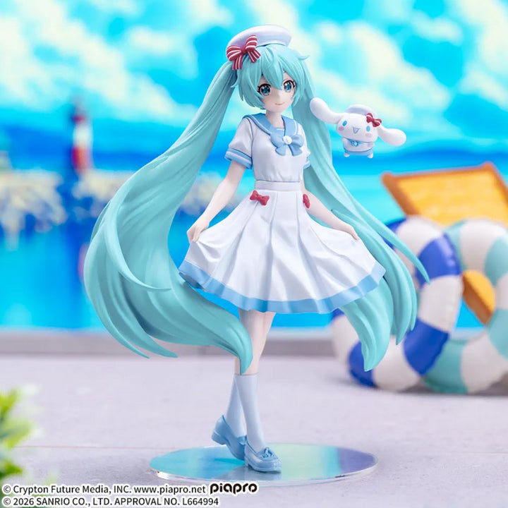 [BUNJANG] SEGA Vocaloid Xstellar Hatsune Miku x Cinnamoroll Summer Figure / [무료배송]세가 보컬로이드 Xstellar 하츠네 미쿠x시나모롤 Summer 피규어