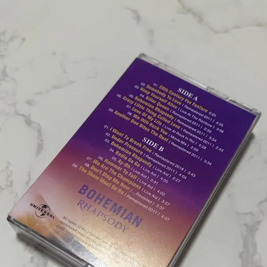[BUNJANG] Queen Bohemian Rhapsody Original Soundtrack Limited Edition Cassette Tape / 퀸 영화 OST Bohemian Rhapsody 카세트 테이프