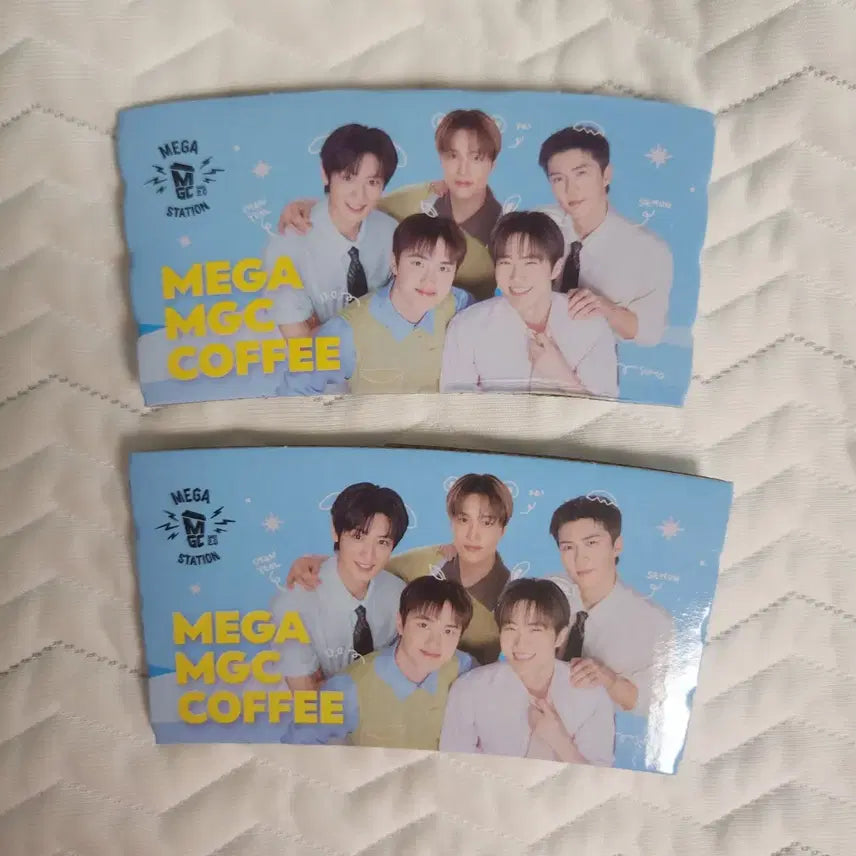 [BUNJANG] EXO Mega Coffee Cup Holder Set / 메가커피 엑소 컵홀더 2장