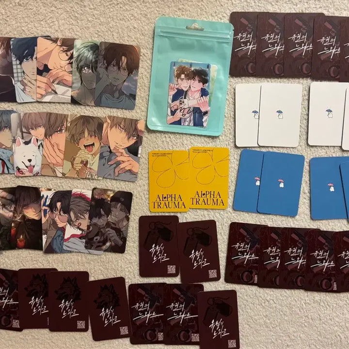 [BUNJANG] Bameunbudeureowo Jungyun Jeong Autographed Photocard Bundle Set / 밤은부드러워 밤부 정현작가님 친필싸인포토카드 클라우드 알파트라우마 유월의느와르 무흔의밤일괄