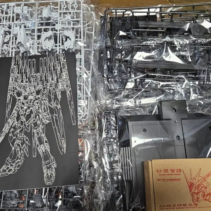 [BUNJANG] Customized Farm Statue Nu Gundam w/ Extra Head / 농장주조물 뉴건담 + 사제 헤드 판매