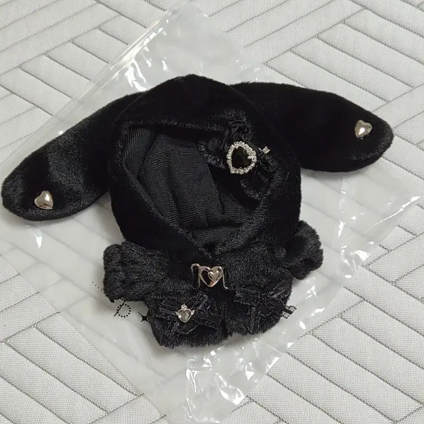 [BUNJANG] Sunny Closet Puppyrin Black Plush Doll / 원가이하 1회시착) 써니클로젯 퍼피나린 블랙 솜인형 솜깅 10깅 솜옷
