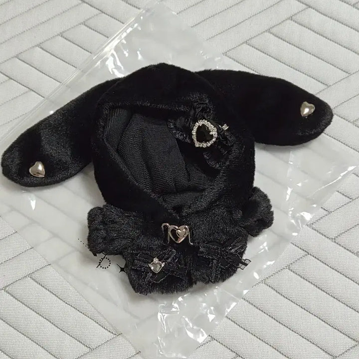 [BUNJANG] Sunny Closet Puppyrin Black Plush Doll / 원가이하 1회시착) 써니클로젯 퍼피나린 블랙 솜인형 솜깅 10깅 솜옷