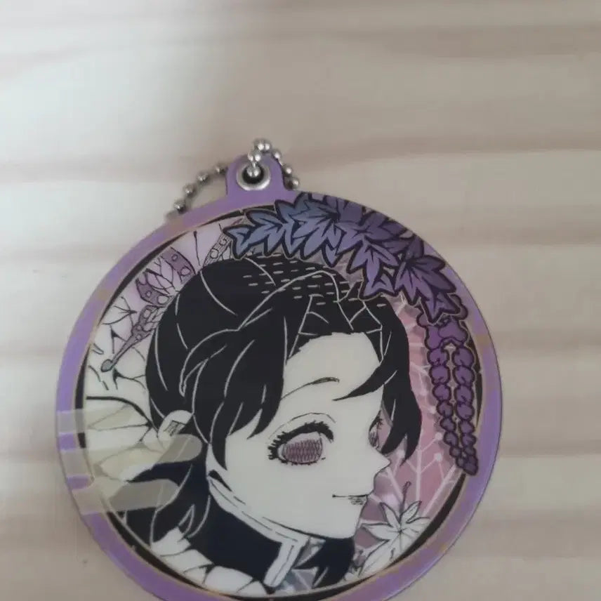 [BUNJANG] Demon Slayer: Kimetsu no Yaiba Shinobu Kocho Mirror Keychain / 귀멸의 칼날 코쵸우 시노부 거울 키링
