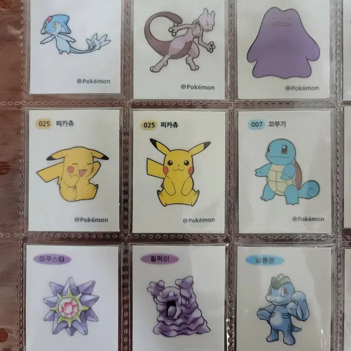 [BUNJANG] Pokemon Sticker Collection / 포켓몬 띠부씰 모음