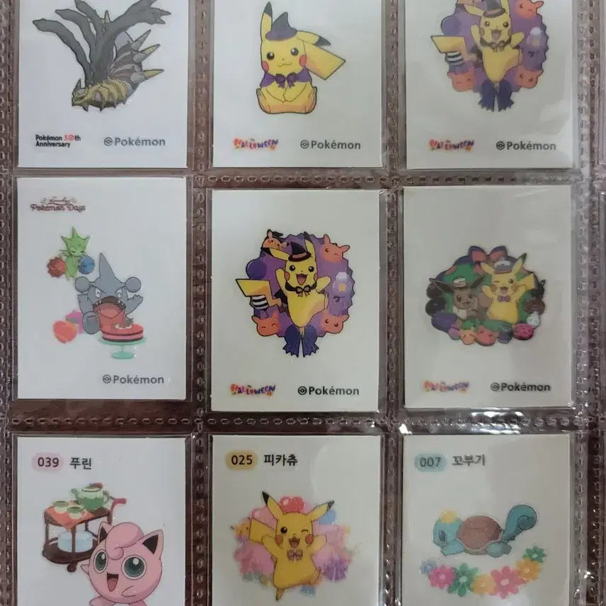 [BUNJANG] Pokemon Sticker Collection / 포켓몬 띠부씰 모음