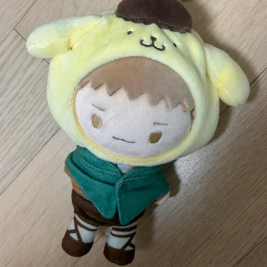 [BUNJANG] Attack on Titan Jean x Sanrio Pompompurin Plush / 진격의거인 쟝 산리오 폼폼푸린 인형