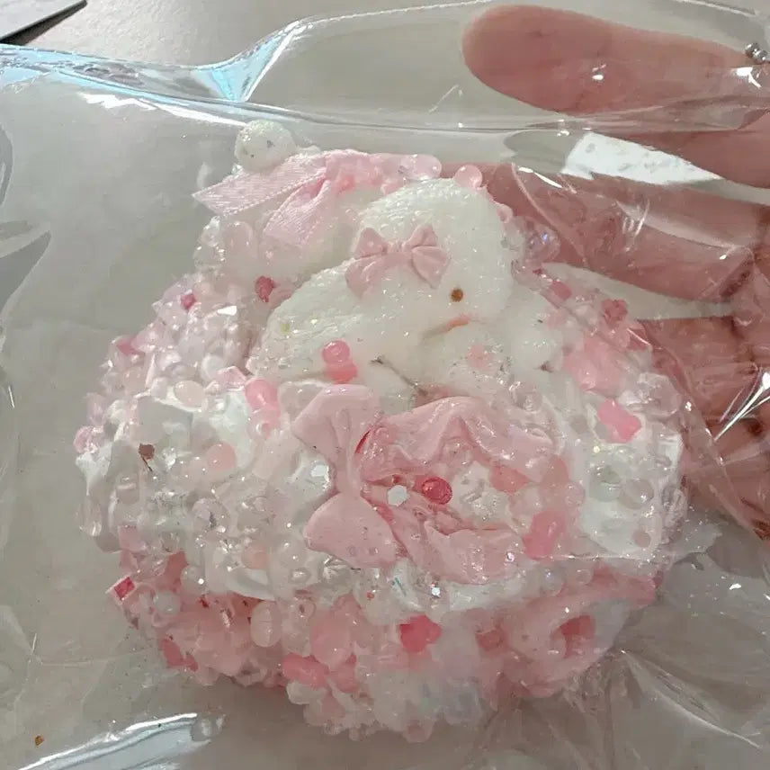 [BUNJANG] Nienienienie Nienienienie Squishy Toy (Pink &amp; White) / nienienie 녜녜녜 말랑이